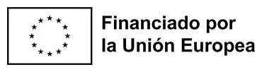 Esquema del logotipo de la Unión Europea, que consta de doce estrellas dispuestas en un círculo. Junto al logotipo, se lee "Financiado por la Unión Europea".